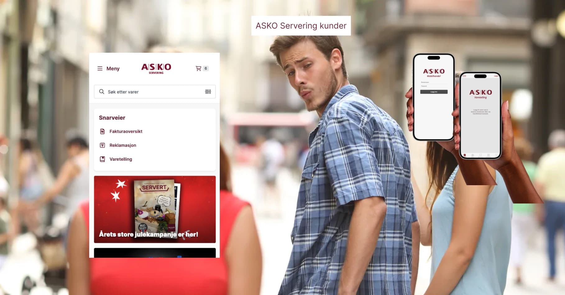 Kundene ser bort fra askoservering.no og mot de to native appene